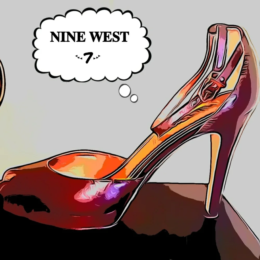 𝐍𝐈𝐍𝐄 𝐖𝐄𝐒𝐓 Leather Mary Jane Peep Toe Heels! Sz 7 Wmns. Stunning! - Picture 12 of 12